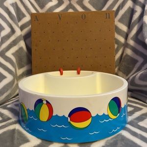 Avon Swimming Pool Chip Dip Bowl